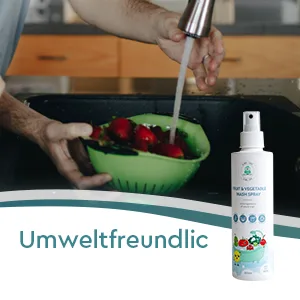 Natural fruit cleaner spray for fruit and vegetables phosphate-free vegetable cleaner made from natural ingredients 250 ml - lebensmittel desinfektion gert