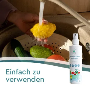 Natural fruit cleaner spray for fruit and vegetables phosphate-free vegetable cleaner made from natural ingredients 250 ml - lebensmittel reiniger