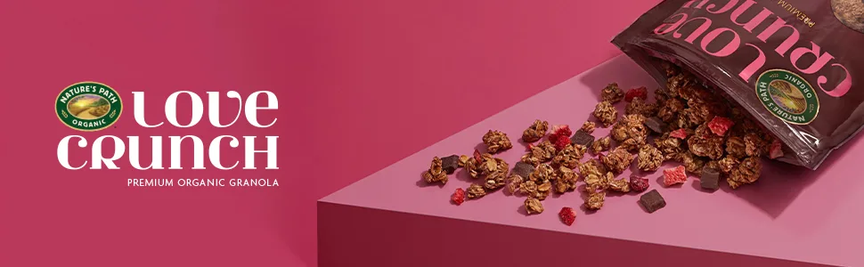 Love Crunch Organic Dark Chocolate and Red Berries Granola 1.65 Lbs. (Pack of 6) Non-GMO Fair Trade by Nature's Path - product information 1