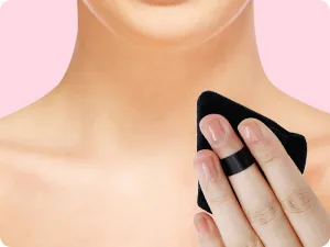 Beakey triangle makeup powder quaste for loose powder and liquid cosmetics soft plush powder sponge make-up powder puff make-up tool (6 pieces black) triangular black - Nacken