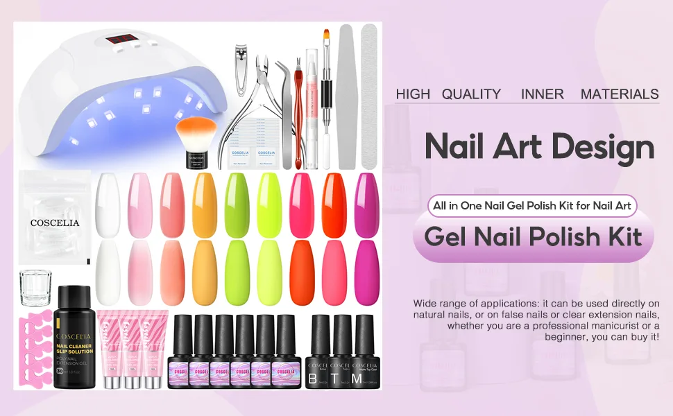 Set for Nail All For Manicure Gift Starter Kit Home DIY Set1 - product information 21