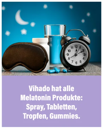 Vihado melatonin tablets highly dose - 370 nights forte complex vegan - pure without additives - plus L -theanin L -tryptophan Ashwagandha 185 tablets melatonin 1 - Melatonin Auswahl