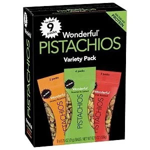 Wonderful Pistachios No Shells Honey Roasted 5.5 Ounce Resealable Pouch - pistachios