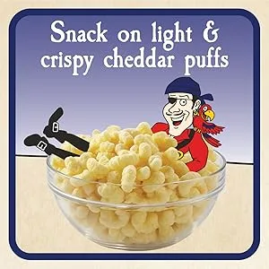 Pirate’s Booty Snack Puffs Aged White Cheddar 4 oz. - pirates booty, skinny pop, snacks