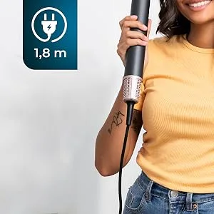 Cecotec air brushes bamba ceramiccare supersonic 6-in-1 with 6 interchangeable heads ceramic coating 2 speeds and 3 temperatures 6 heads black - 6 in 1 Warmluftbürste