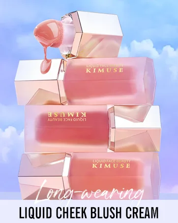 Kimuse Gel Cream Blush liquid blush natural look Dewy Finish Liquid Blush Blush liquid Rouge-Make-up 4ml (Peace-Peachy Pink) - product information 3
