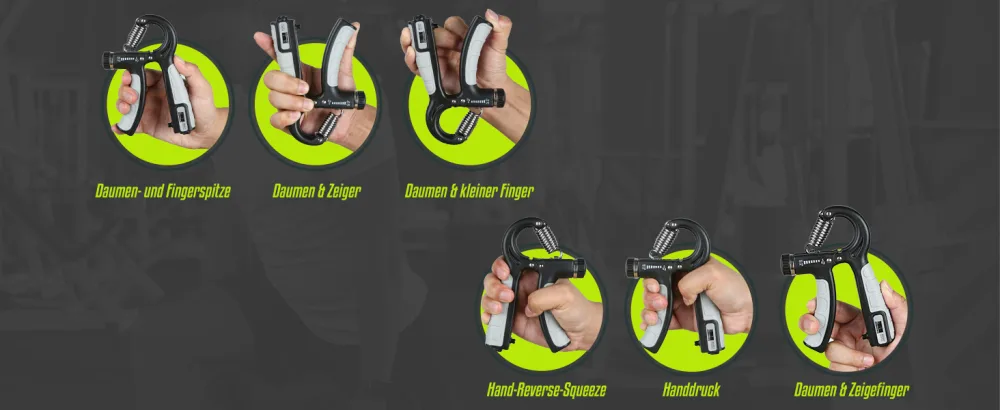 Hand trainer set of 2 hand trainers forearm trainer adjustable handle 5-60 kg hand forearm training device grip strength trainer non-slip handle for athletes and hand recovery black - handtrainer