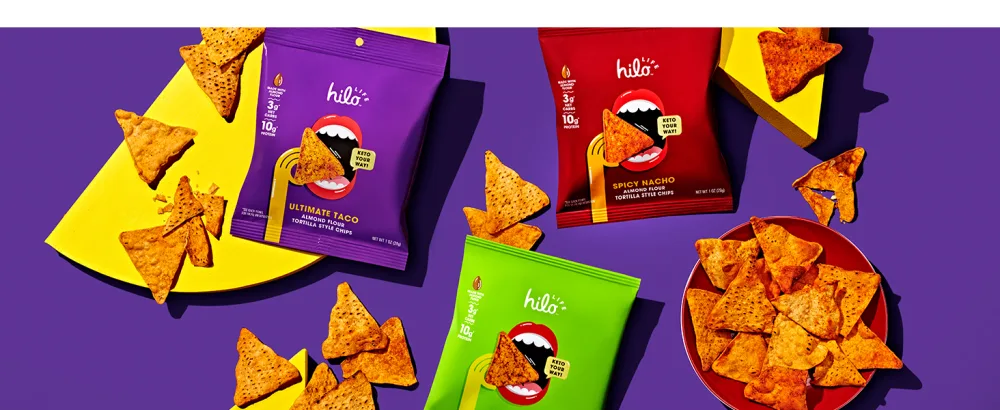 Hilo Life Low Carb Keto Friendly Tortilla Chip Snack Bags Bold Variety Pack 12 Count - hilo life tortilla chips