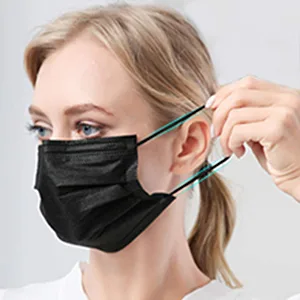 100 Pack Disposable Face Masks 3 Ply Filter Protection Black Disposable Face Masks - product information 5