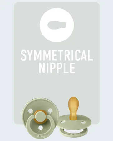 BIBS pacifier box with elastic band. Sterilizer box for pacifiers. 100% BPA free material. Petrol - Bibs_symmetrical_nipple