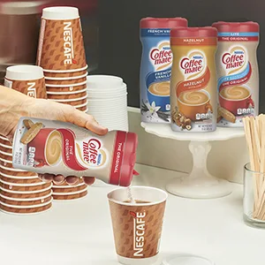 Nestle Coffee mate Coffee Creamer, Original Lite, Non Dairy Powder Creamer, 11 Ounces (Pack of 12) Original Lite 11 Ounce (Pack of 12) - powder in coffee