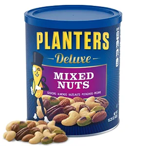 PLANTERS Deluxe Pistachio Mix 14.5 oz. Resealable Container - Variety Mixed Nuts with Pistachios Almonds & Cashews - Shareable Snack & Great Source of Energy - Kosher - To come