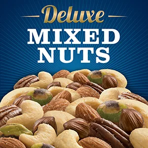 PLANTERS Deluxe Pistachio Mix 14.5 oz. Resealable Container - Variety Mixed Nuts with Pistachios Almonds & Cashews - Shareable Snack & Great Source of Energy - Kosher - To come