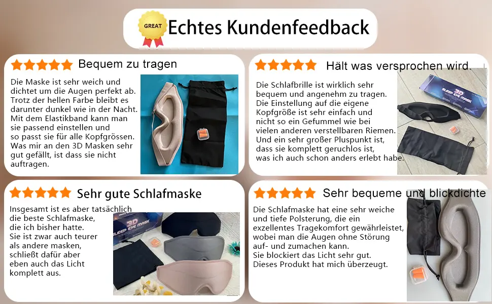 Sleeping mask men sleeping glass men women comfortable side sleepers 3d 100% darkness soft thin eye mask sleep masks no sweating earplugs blindfold sleep men aircraft shift work - real customer show