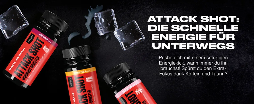 Body Attack Cyclic Dextrin - 1000 g - patented cluster Dextrin with high bioavailability - highly branched cyclical dextrin - Energy powder for fast energy in muscle building training - Attack Shot