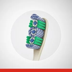 Colgate 360° Advanced Optic White Toothbrush (Color May Vary) Medium 2 Count - Brush