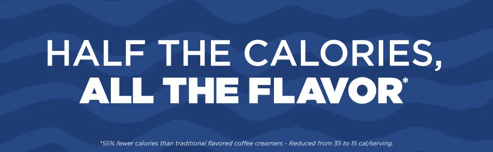 SPLENDA Hazelnut Coffee Creamer 32 Fluid Ounce - text reads half the calories all the flavor