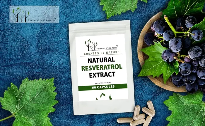 Forest vitamin - natural resveratrol extract - 60 capsules - (polygonum CUSPIDATUM Kn terich) - 100mg standardized on 98% resveratrol - health and beauty - ppppppppppppp