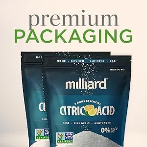 Milliard Citric Acid 2 Pound - 100% Pure Food Grade NON-GMO Project VERIFIED (2 Pound) - fresh