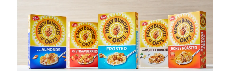 Honey Bunches of Oats with Almonds Heart Healthy Low Fat made with Whole Grain Cereal 18 Ounce Box - unspecified
