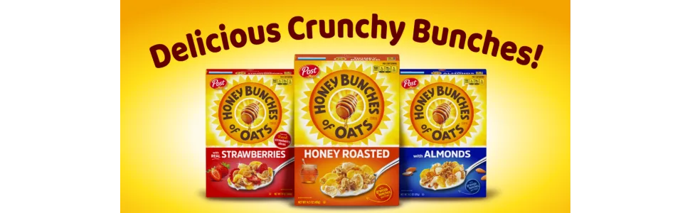 Honey Bunches of Oats with Almonds Heart Healthy Low Fat made with Whole Grain Cereal 18 Ounce Box - unspecified