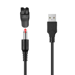 Merom 5V USB mesh cable cable compatible with razor HC5810 HC4250 Razier HQ8505 5000/7000 series power supply LDE cable replacement for razor charger - product information 10