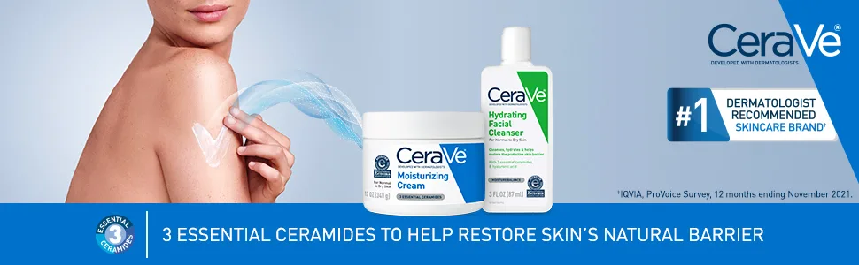 CeraVe Moisturizing Cream and Hydrating Face Wash Trial Combo  12oz Cream + 3oz Travel Size Cleanser - Trial Combo