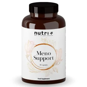 Menopause capsules supplement - meno support complex - 90 capsules with vitamin B6 to regulate hormone activity in menopause - with red clover extract and yam root - Meno Support