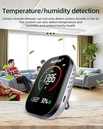Infrared thermometer Laser Mestek Temperature measuring device with K -probe IR Pyrometer -50 C to 800 C Touch Color LCD alarm function Settable emission degree for kitchen - product information 30