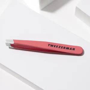 TWEEZERMAN Tweezers Mini Version with Hand-Filed Beveled Tip for Eyebrow Plucking Geranium - image