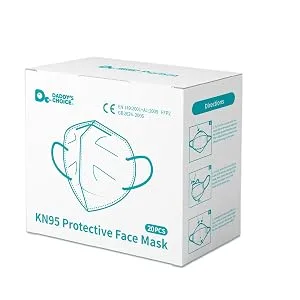 Purism KN95 Face Mask Disposable Use 20pcs/box 5-Layer Protective Face Mask White - product information 1