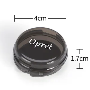 Opret tablet box Pill dose small for 3 pieces portable pills box small tablet box for vitamins fish oil and tablets (black cyan green) - kleine pillendose