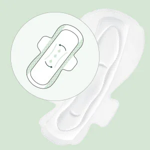 Rael Organic Cotton Cover Pads - Heavy Absorbency Unscented Ultra Thin Pads for Women Postpartum (Extra Long Overnight 12 Count) - product information 6