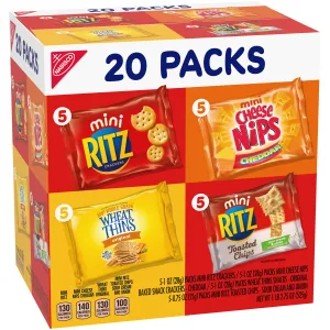 NABISCO Savory Cracker Variety Pack Savory Pack 20 Piece Assortment - image