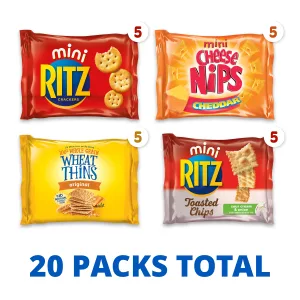 NABISCO Savory Cracker Variety Pack Savory Pack 20 Piece Assortment - image