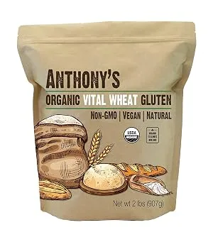 Anthony's Organic Vital Wheat Gluten 2 lb High in Protein Vegan Non GMO Keto Friendly Low Carb - product information 2