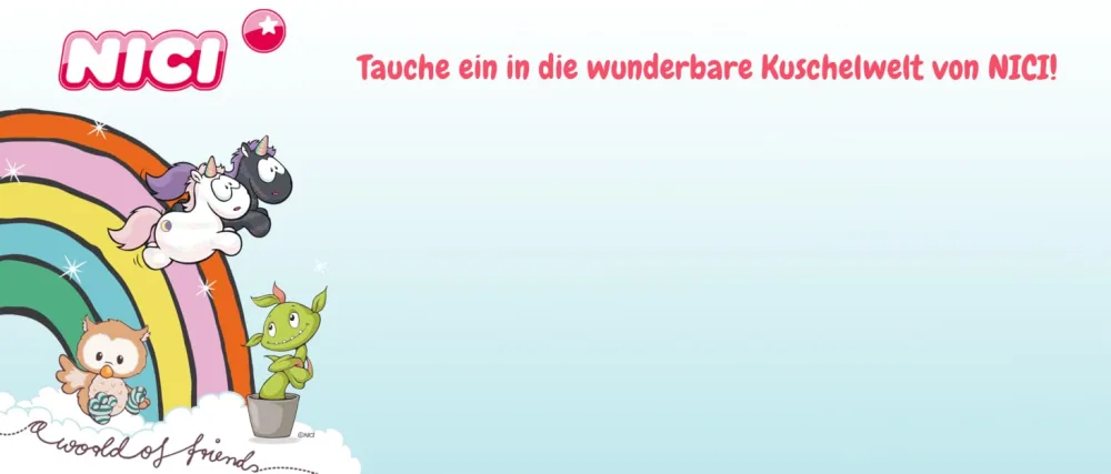 Bite ring penguin watschili 11cm gray - NICI Markengeschichte