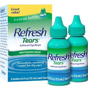 Refresh Tears Lubricant Eye Drops, 2 Count (Pack of 1) - Refresh Tears
