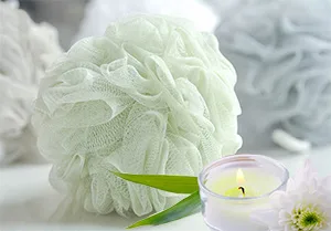 Bath Sponge Shower Loofahs 60g Mesh Pouf Bath Scrunchies Body Wash Puff - Pack of 4 - product information 5