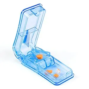 OPRET Tablet divider for large and small tablets tablet cutter pill -divider pill cutters medication divider tablet divider exactly into half a quarter cut green - Tablettenteiler für Große und Kleine Tabletten