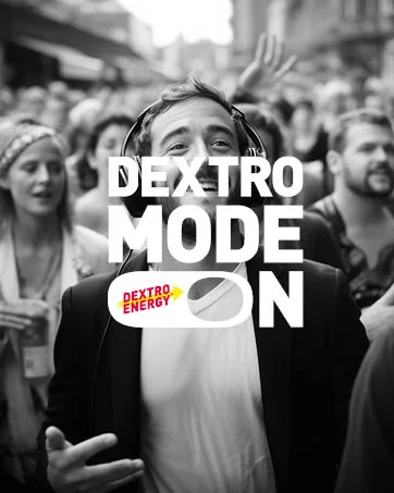 Dextro Energy Salt Tablets Lemon + Natrium - 54g 30 tablets - glucose tablets for fast carbohydrates for energy supply supplement to workout - header brandstory dextro mode on