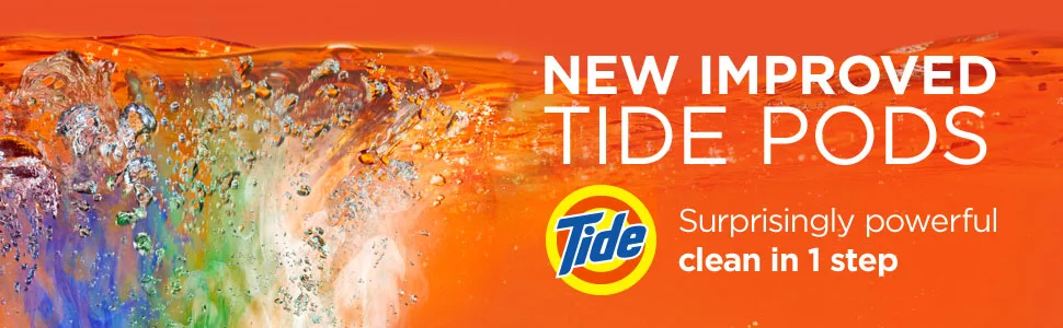 Tide PODS Liquid Laundry Detergent Pacs Original 35 count - New improved Tide PODS Surprisingly powerful clean in 1 step