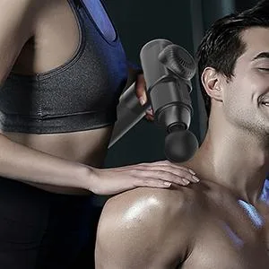 TOLOCO Massage Gun Upgrade Percussion Muscle Massage Gun for Athletes Handheld Deep Tissue Massager (Black) - massage gun
