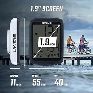 Sigma Sport BC 10.0 WL |Wireless bicycle computer with numerous functions |Bike computer for the highest demands |Easily operated with large buttons and a clear presentation single - 10 WR