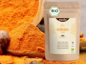 Black Garlic Hawthorn 180 capsules | 450 mg black garlic extract 110 mg hawthorn extract | vegan | from Achterhof - Kurkuma