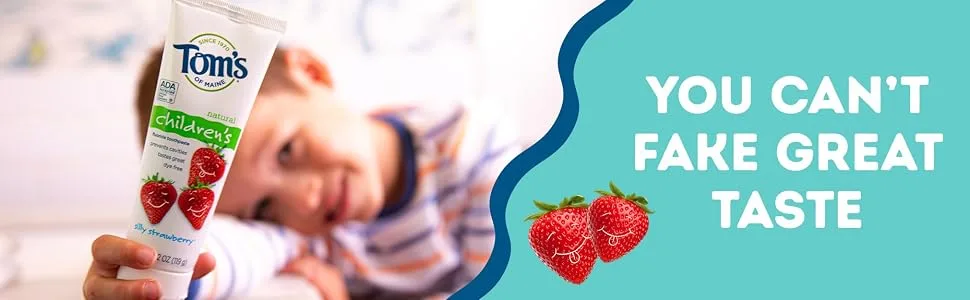 Tom's of Maine Natural Kid's Fluoride Toothpaste Silly Strawberry 5.1 oz. 3-Pack (back in original formula) - product information 4