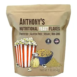 Anthony's Premium Nutritional Yeast Flakes 1 lb Fortified Gluten Free Non GMO Vegan - product information 2