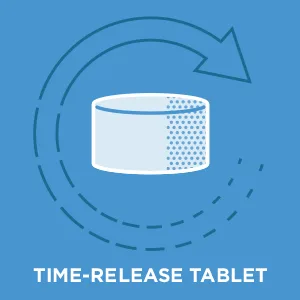 Affresh Washing Machine Cleaner Cleans Front Load and Top Load Washers Including HE 3 Tablets - Tablet with arrow around it.
