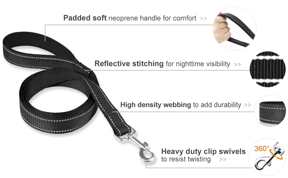 Joytale Reflective Dog Collar12 ColorsSoft Neoprene Padded Breathable Nylon Pet Collar Adjustable for Small Medium Large Extra Large Dogs5 Sizes - product information 10