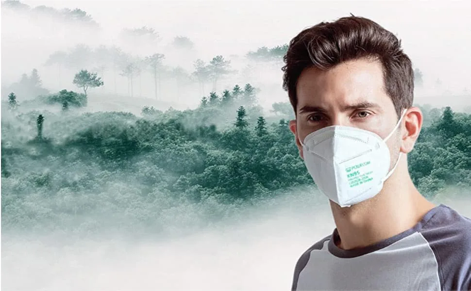 POWECOM KN95 Face Mask 10 PCs for Men & Women Updated Breathable 10 Pack - POWECOM MASK
